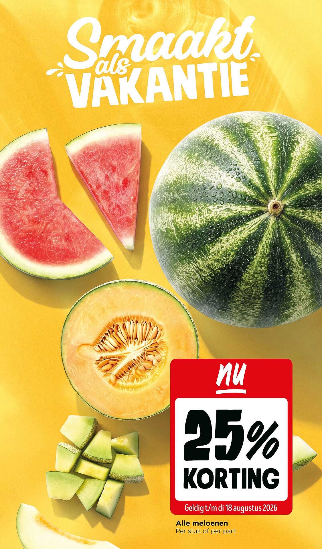 Smaakt als vakantie 25% korting