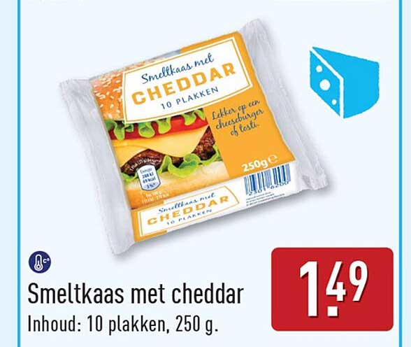 Smeltkaas met cheddar