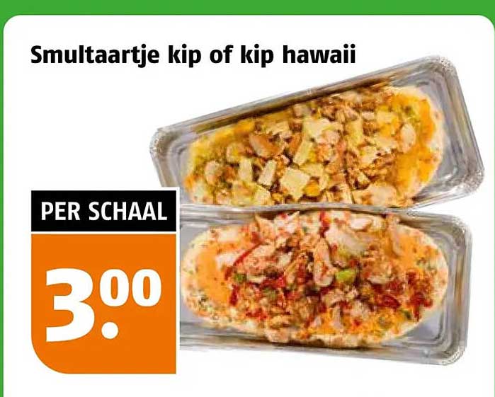 Smultaartje kip of kip hawaii