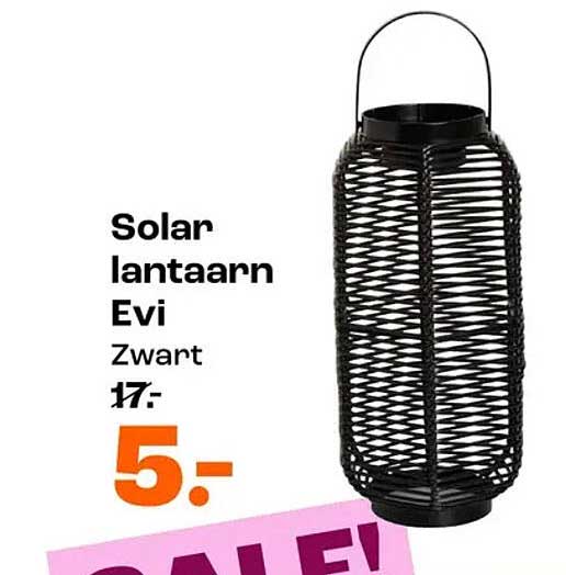 Solar lantaarn Evi Zwart