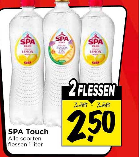 SPA Touch Alle soorten flessen 1 liter 2 FLESSEN