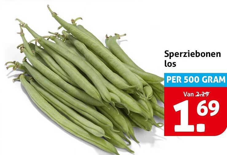 Sperziebonen los PER 500 GRAM