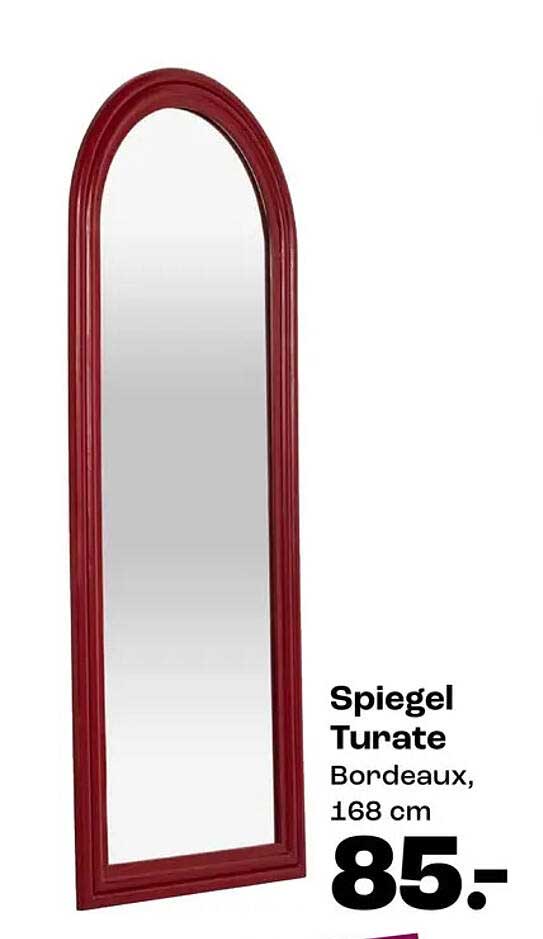 Spiegel Turate Bordeaux, 168 cm
