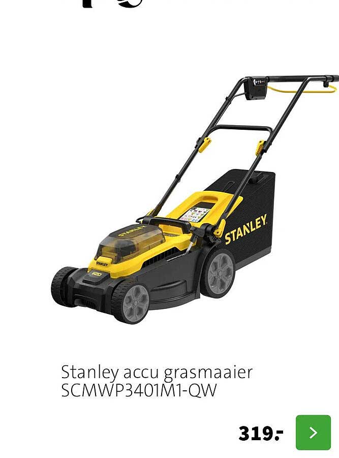Stanley accu grasmaaier SCMWP3401M1-QW