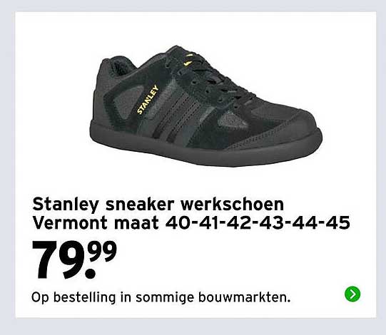Stanley sneaker werkschoen Vermont maat 40-41-42-43-44-45
