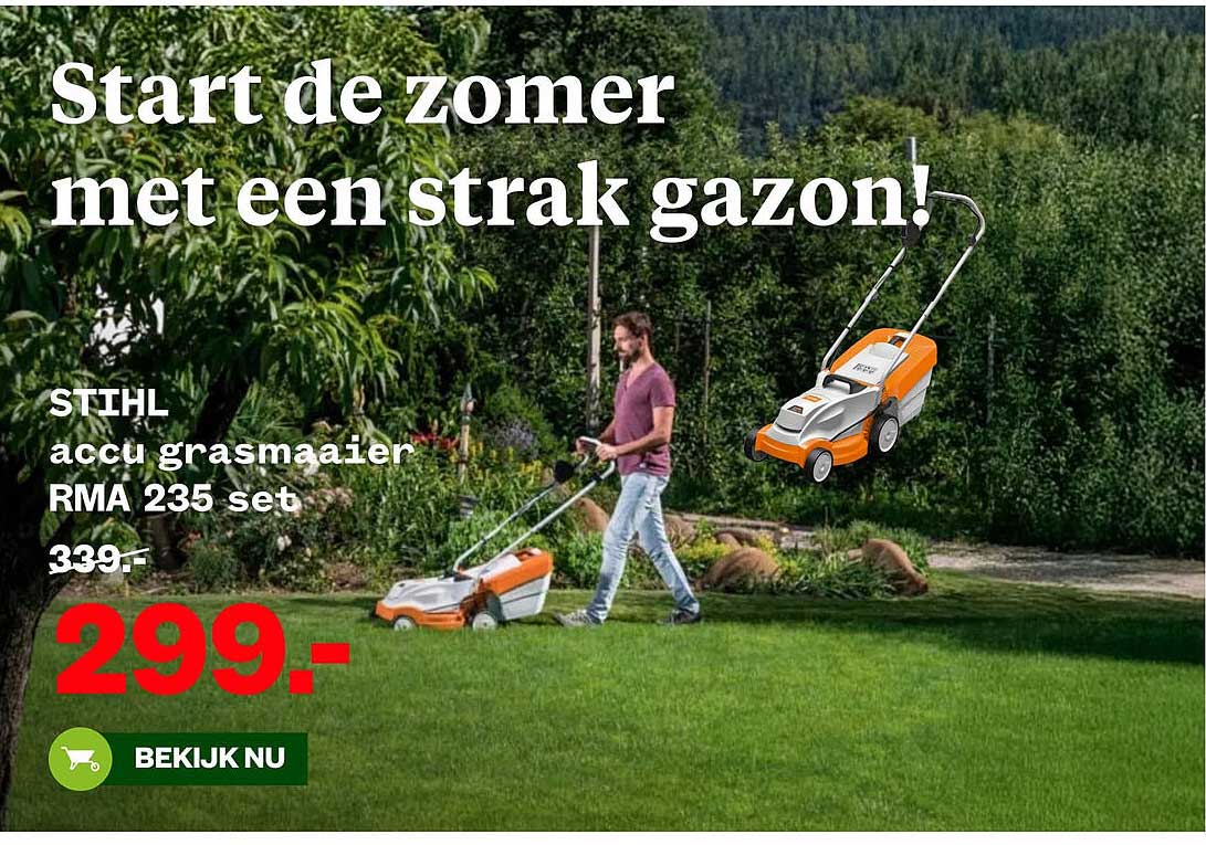 STIHL accu grasmaaier RMA 235 set