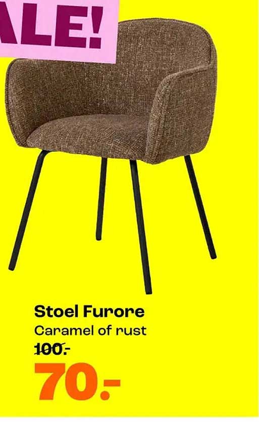 Stoel Furore Caramel of rust