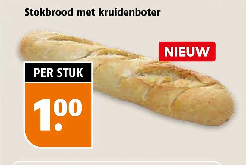 Stokbrood met kruidenboter