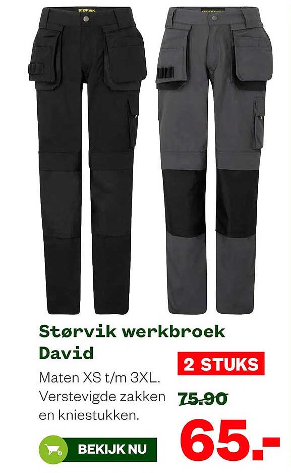 Størvik werkbroek David 2 STUKS
