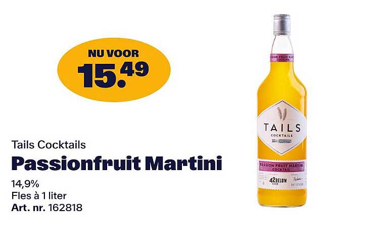 Tails Cocktails Passionfruit Martini