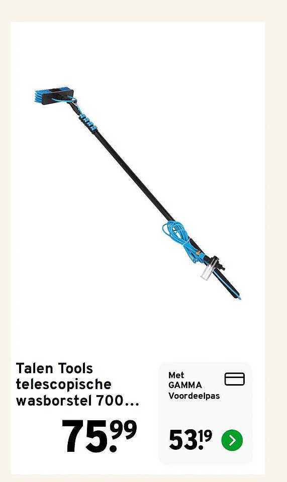 Talen Tools telescopische wasborstel 700...