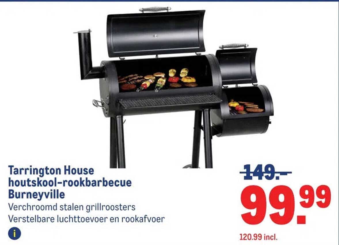 Tarrington House houtskool-rookbarbecue Burneyville