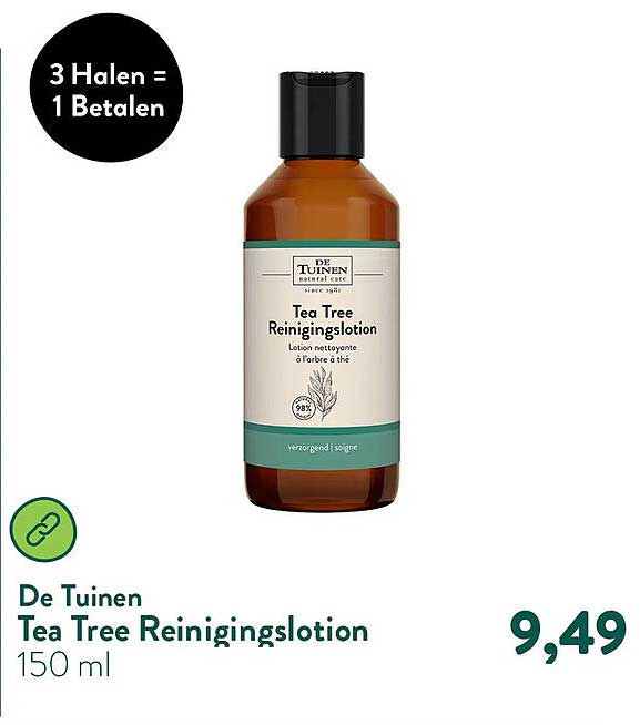 Tea Tree Reinigingslotion 3 Halen = 1 Betalen