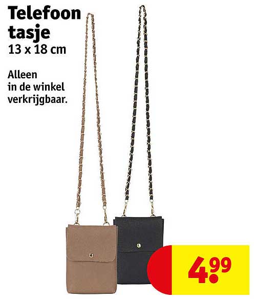 Telefoon tasje 13 x 18 cm
