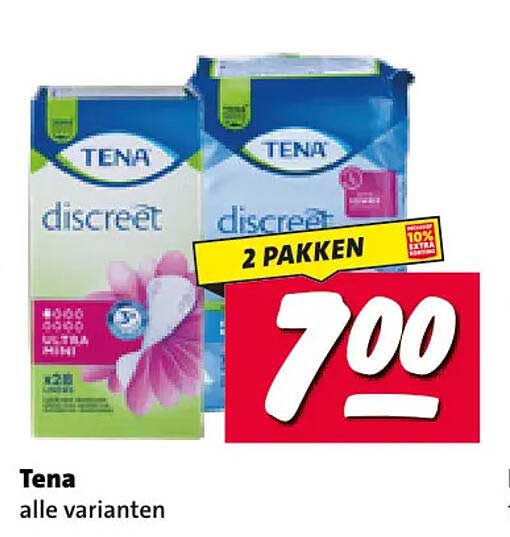 Tena alle varianten 2 PAKKEN