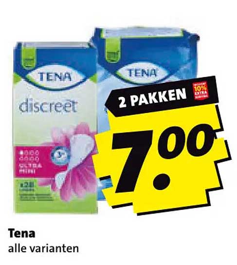 Tena alle varianten 2 pakken