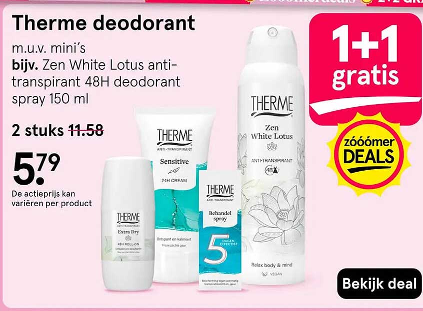 Therme deodorant 1+1 gratis