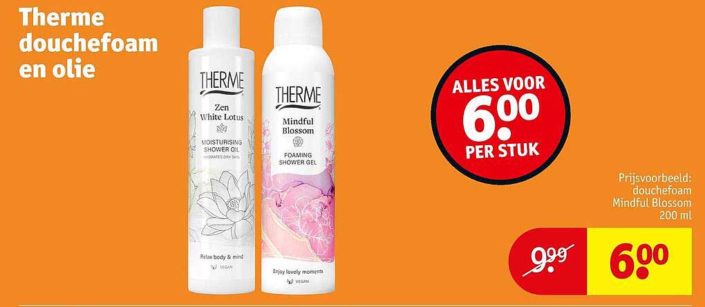 Therme douchefoam en olie