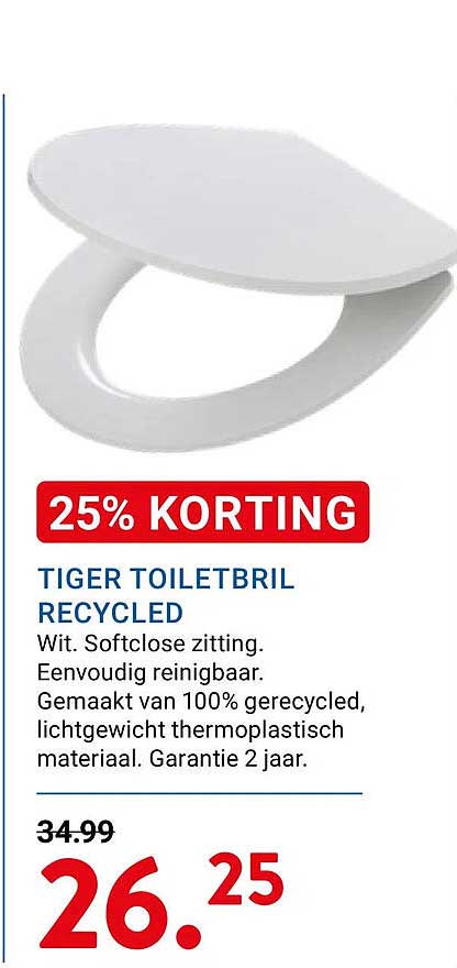TIGER TOILETBRIL RECYCLED 25% KORTING