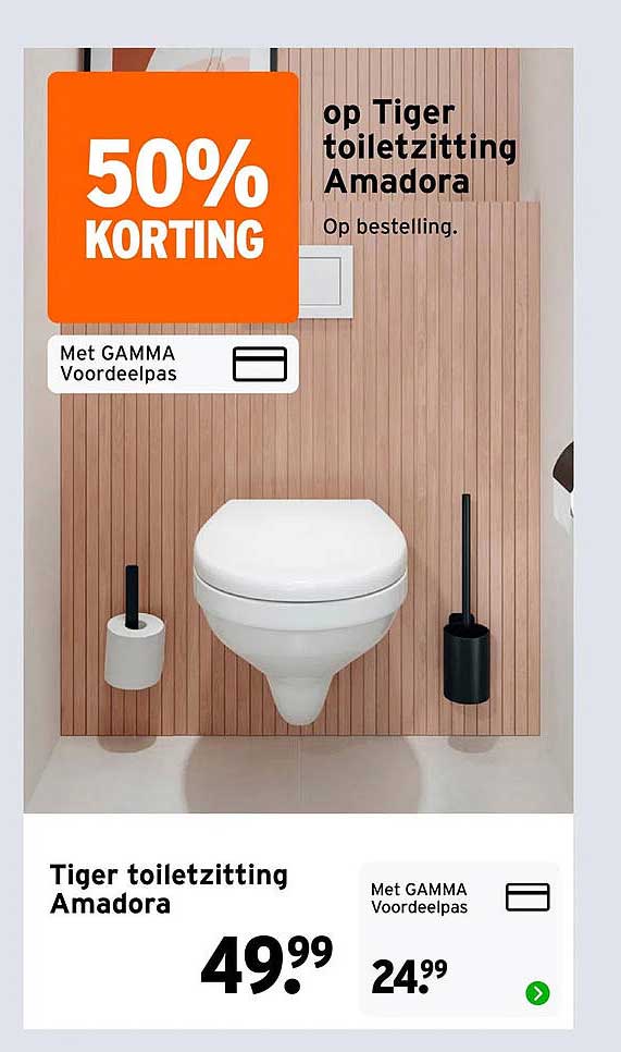 Tiger toiletzitting Amadora 50% KORTING