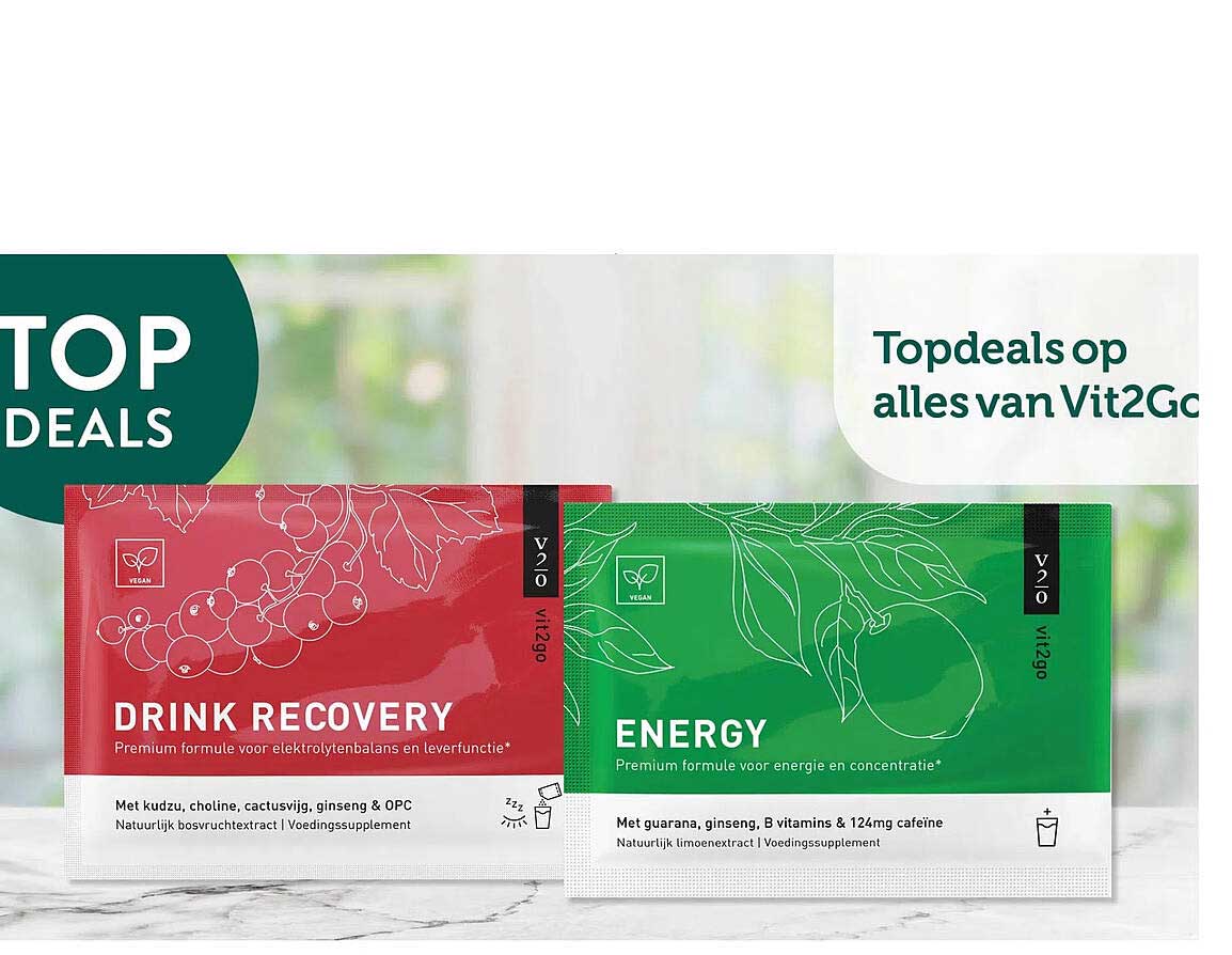Topdeals op alles van Vit2Go