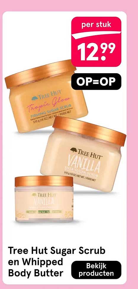Tree Hut Sugar Scrub en Whipped Body Butter OP=OP