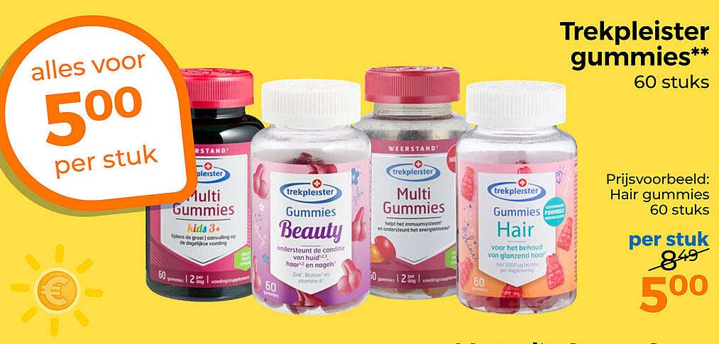Trekpleister gummies** 60 stuks