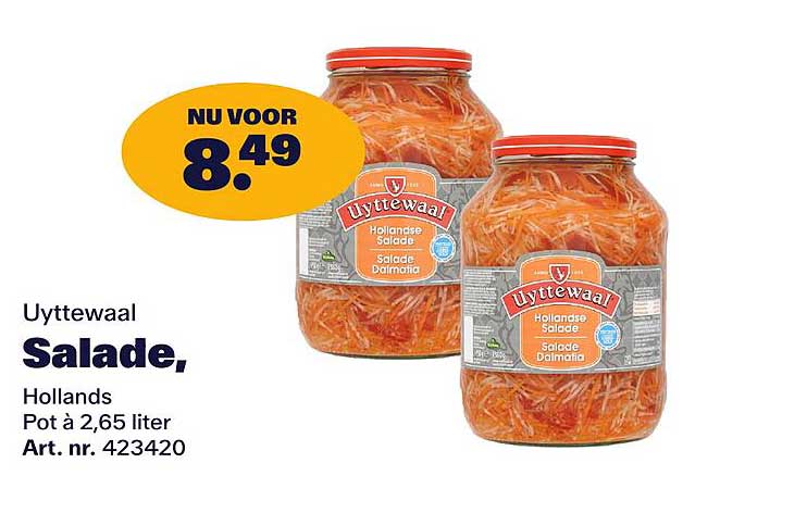 Uyttewaal Salade, Hollands Pot à 2,65 liter
