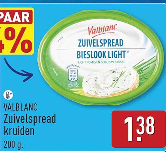 Valblanc Zuivelspread kruiden 200 g