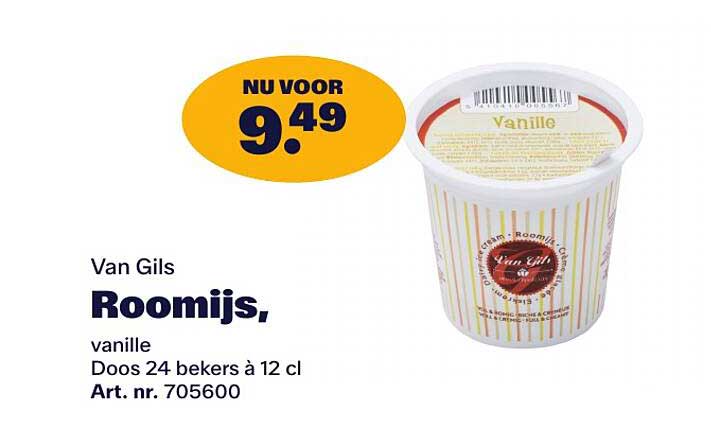 Van Gils Roomijs, vanille