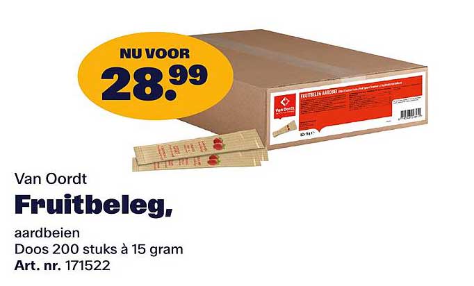 Van Oordt Fruitbeleg, aardbeien