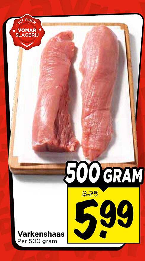 Varkenshaas 500 gram