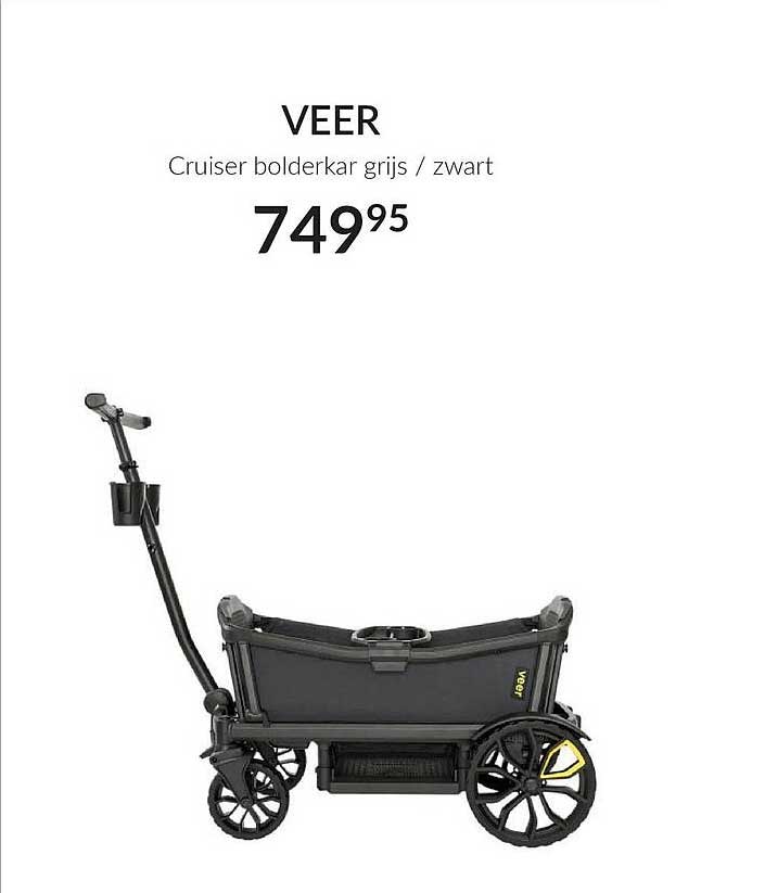 VEER Cruiser bolderkar grijs / zwart
