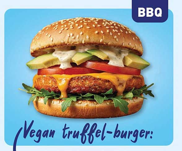 Vegan truffel-burger