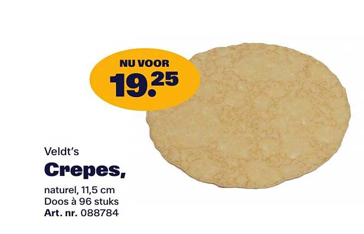 Veldt’s Crepes, naturel, 11,5 cm
