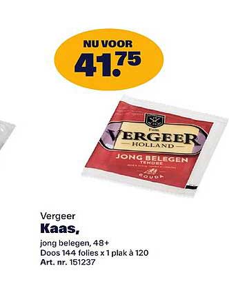 Vergeer Kaas, jong belegen, 48+