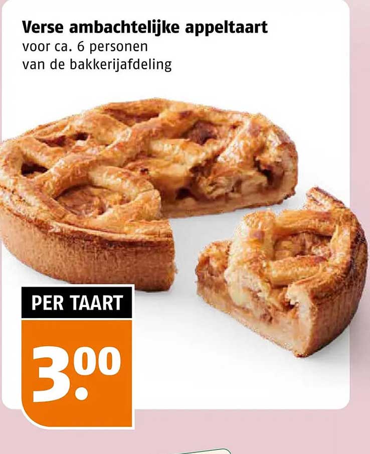 Verse ambachtelijke appeltaart