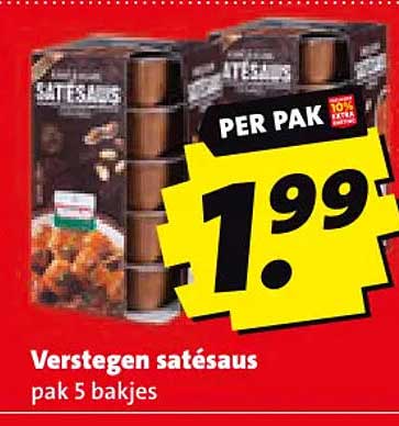 Verstegen satésaus pak 5 bakjes