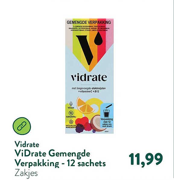 ViDrate Gemengde Verpakking - 12 sachets Zakjes