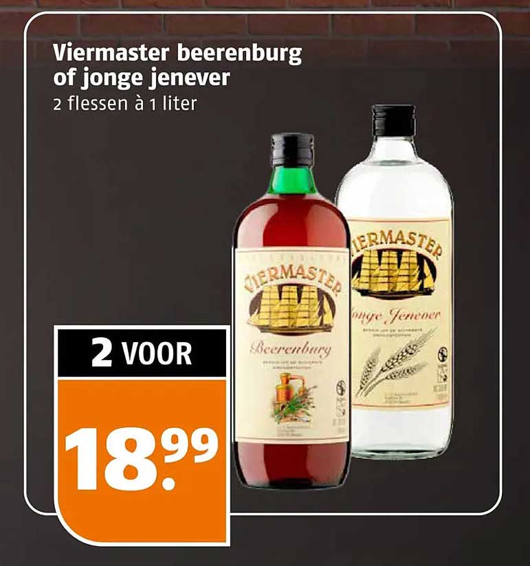 Viermaster beerenburg of jonge jenever