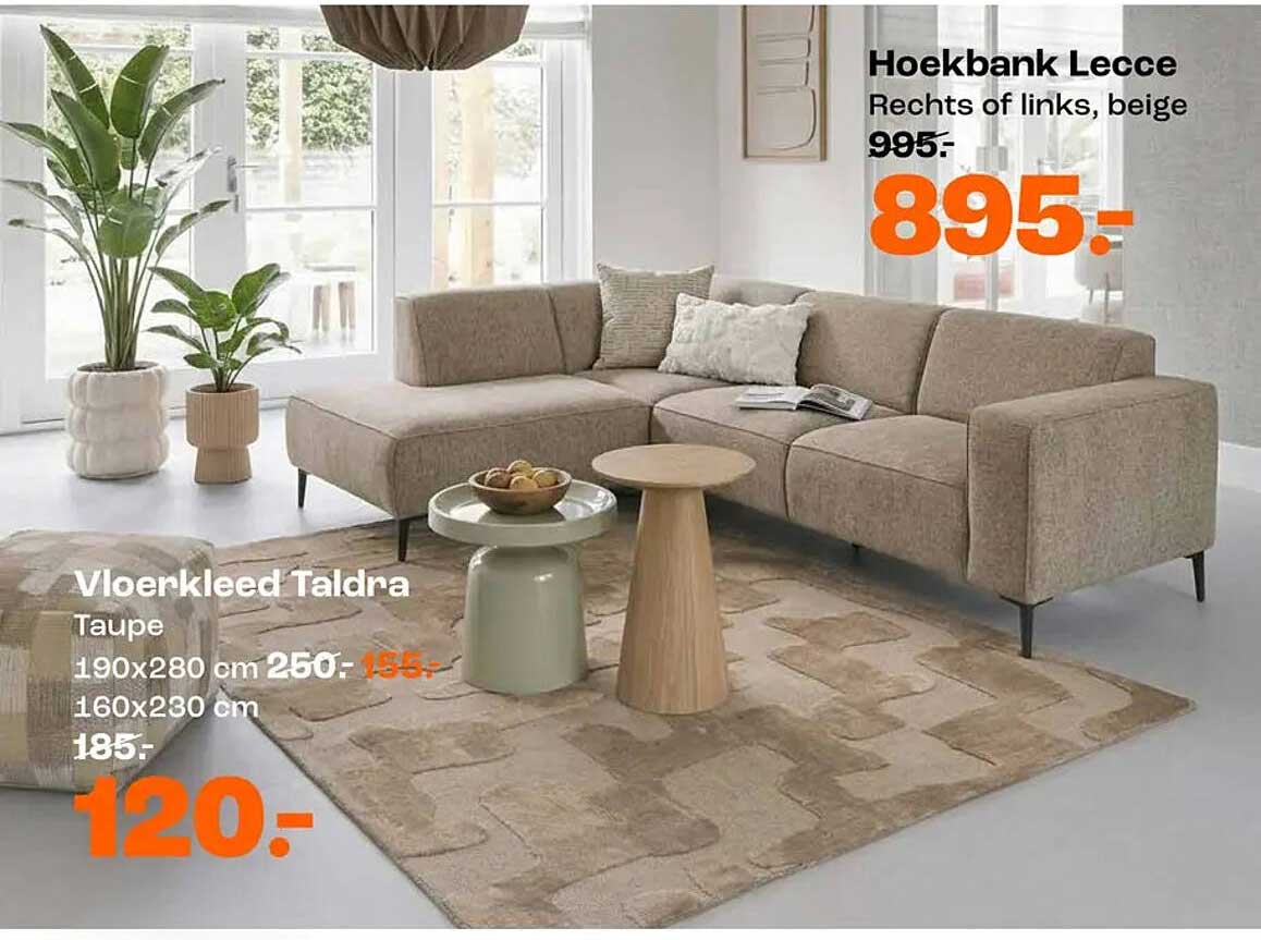 Vloerkleed Taldra Taupe