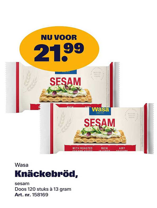 Wasa Knäckebröd, sesam