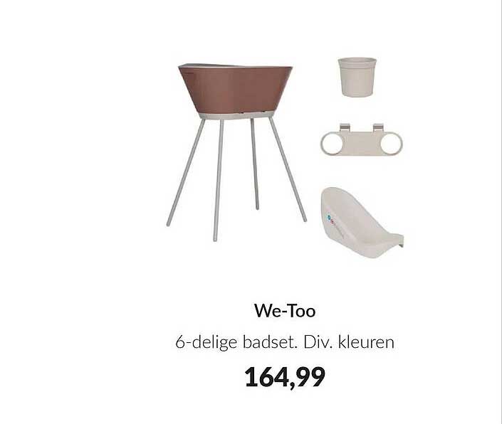 We-Too 6-delige badset. Div. kleuren