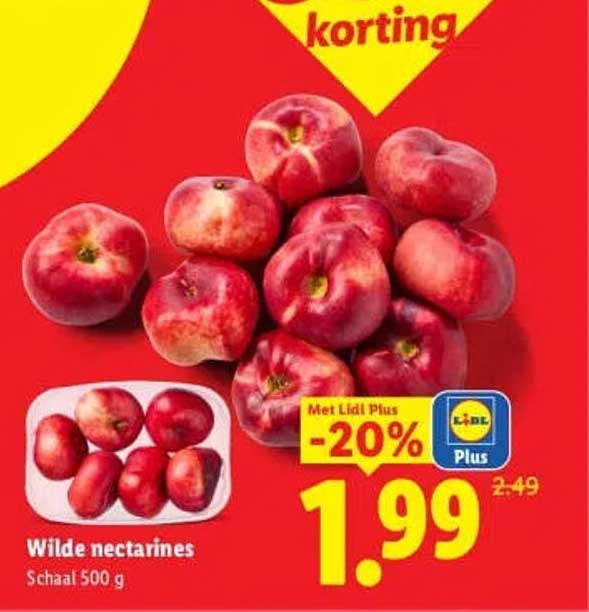 Wilde nectarines -20%