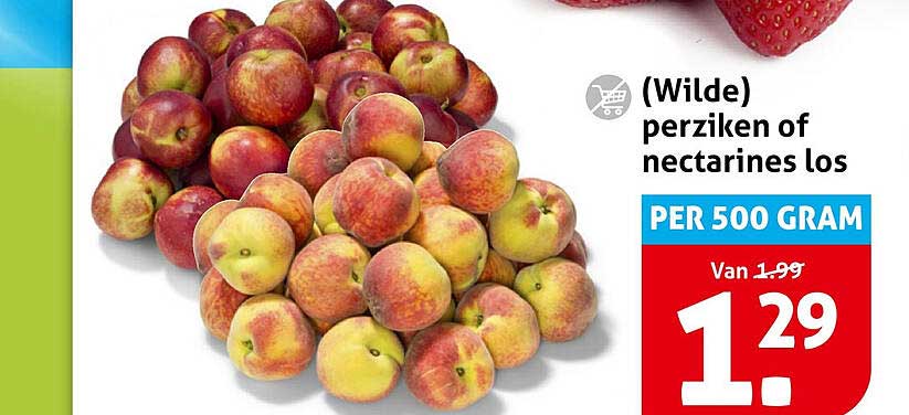 (Wilde) perziken of nectarines los PER 500 GRAM