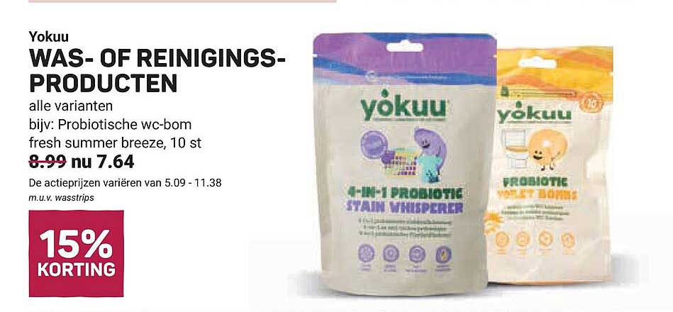 Yokuu WAS- OF REINIGINGSPRODUCTEN