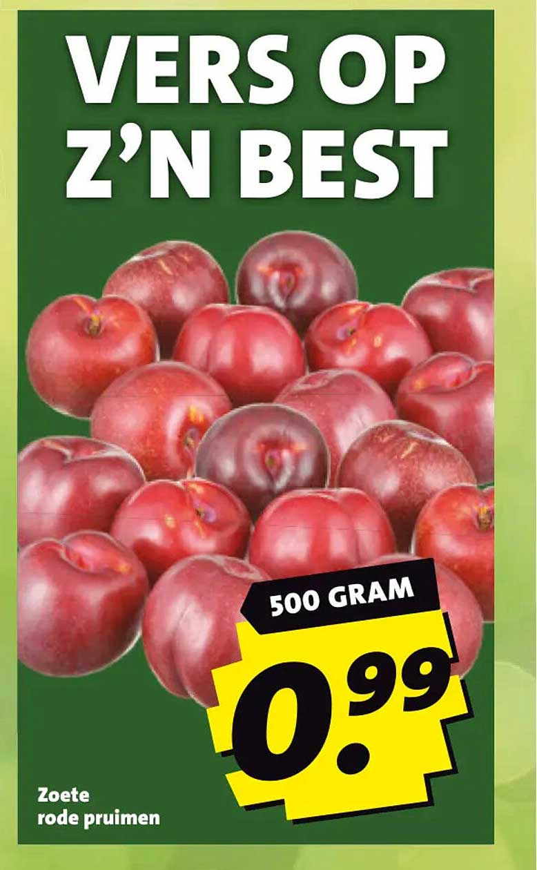 Zoete rode pruimen