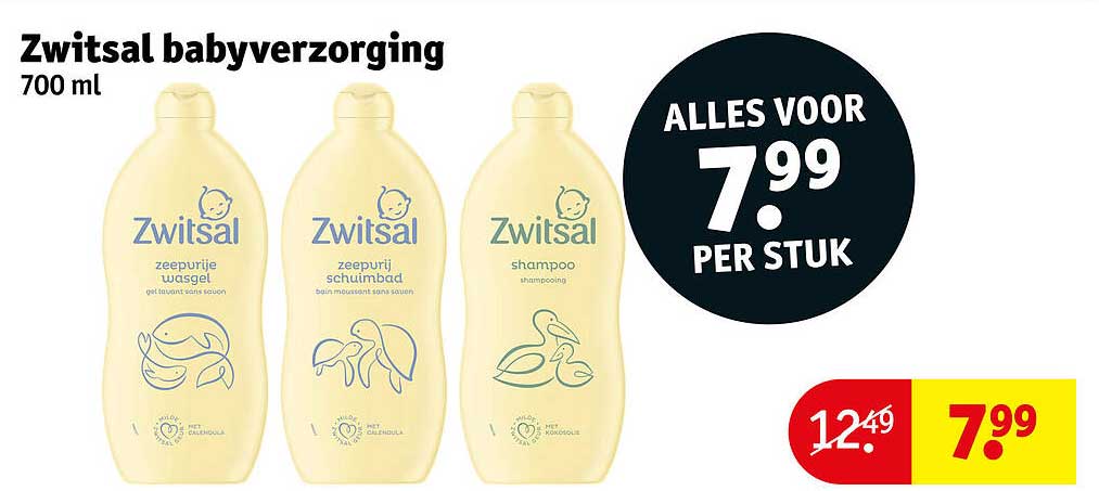 Zwitsal babyverzorging 700 ml