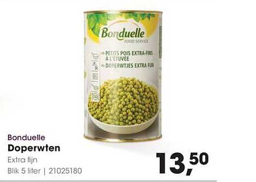 Bonduelle Doperwten Extra fijn Blik 5 liter