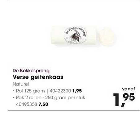 De Bokkensprong Verse geitenkaas